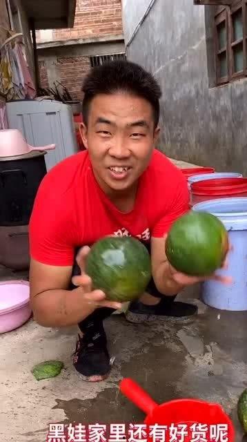 小伙吃自己的瓜,小伙勇敢尝试自产自销的奇妙体验
